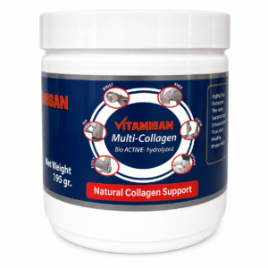 Vitamisan Multi-Collagen Hydrolyzed Powder – Natural Collagen Support for Hair, Skin, Nails & Daily Wellness